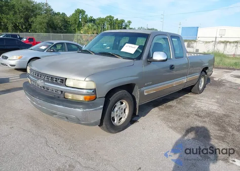 2002 Chevrolet Silverado 1500 Ls из США, поврежденный, VIN 1GCEC19T92E289045